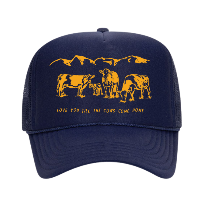 Cows Come Home Trucker Hat (Navy)