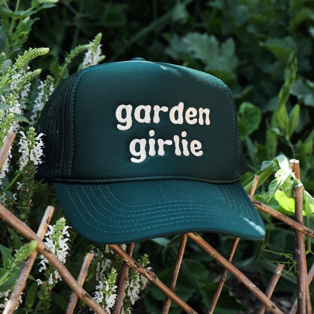 Garden Girlie Trucker Hat (Embroidered)