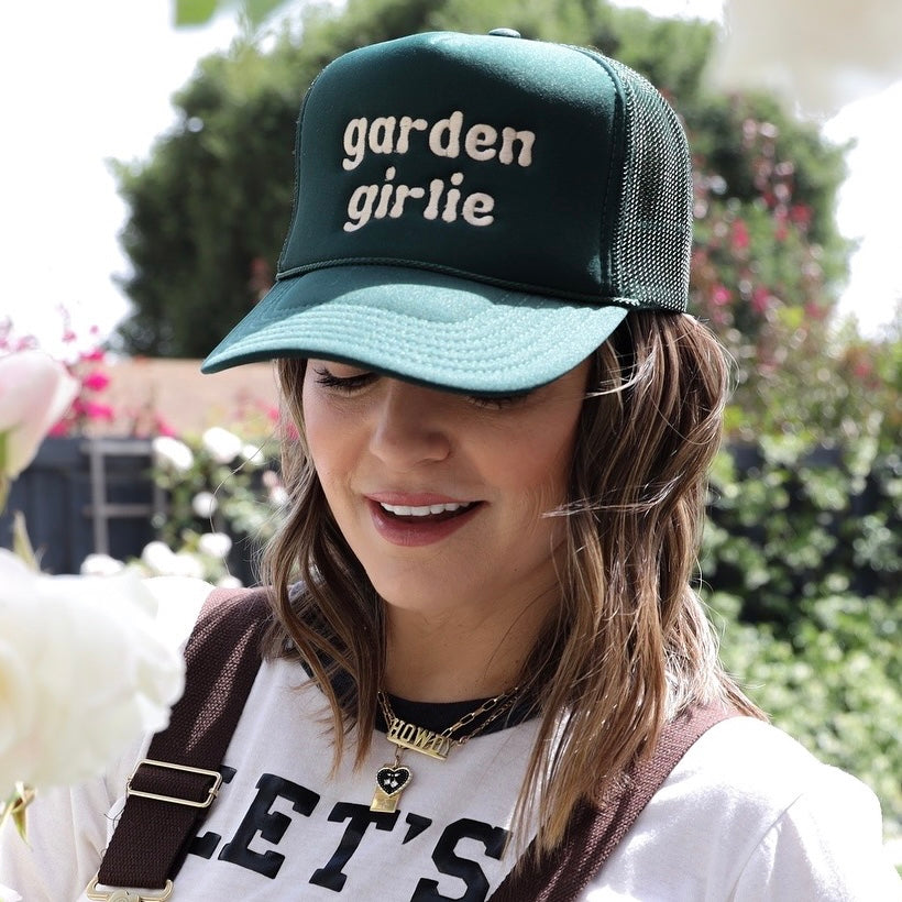 Garden Girlie Trucker Hat (Embroidered)