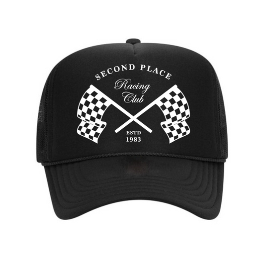 Second Place Racing Trucker Hat (Black)